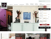 Tablet Screenshot of bhhoteles.com